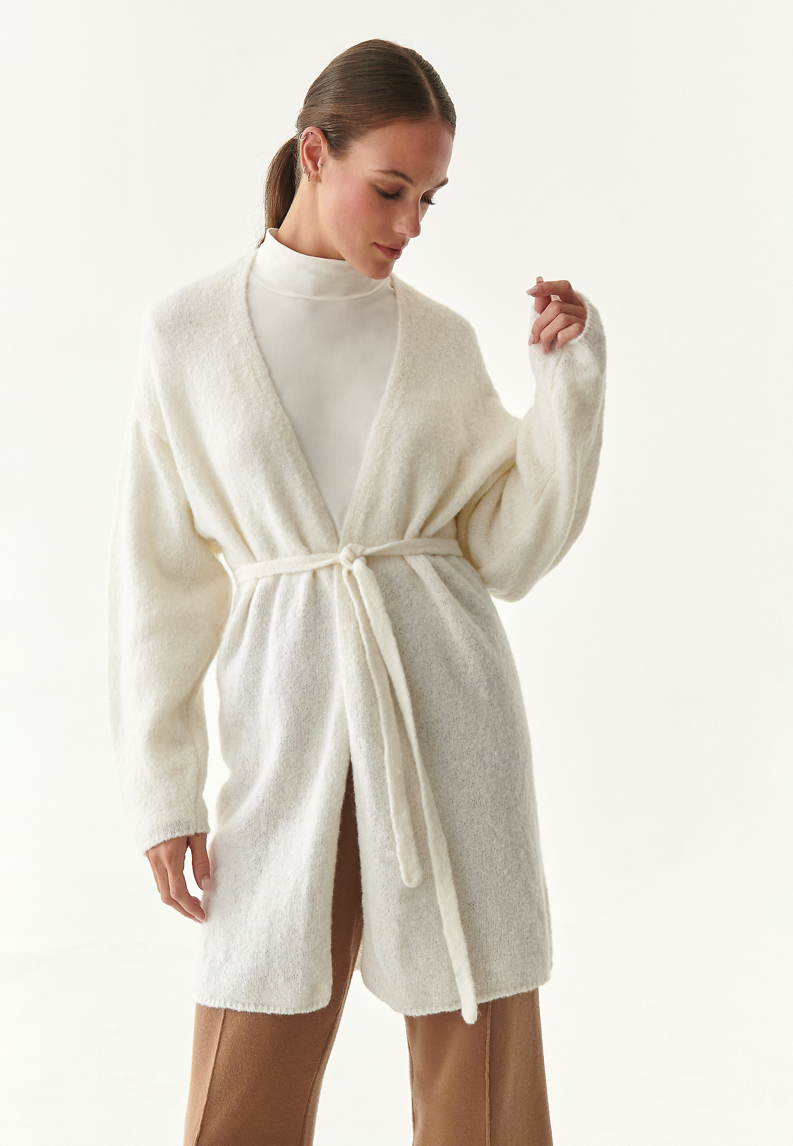 LADIES' WARM CARDIGAN KLARISA LADIES' WARM CARDIGAN KLARISA ECRU 84687