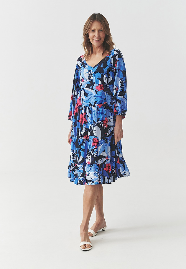 VISCOSE PATTERNED DRESS - SARNA 1 VISCOSE PATTERNED DRESS - SARNA 1 MULTIKOLOR 2