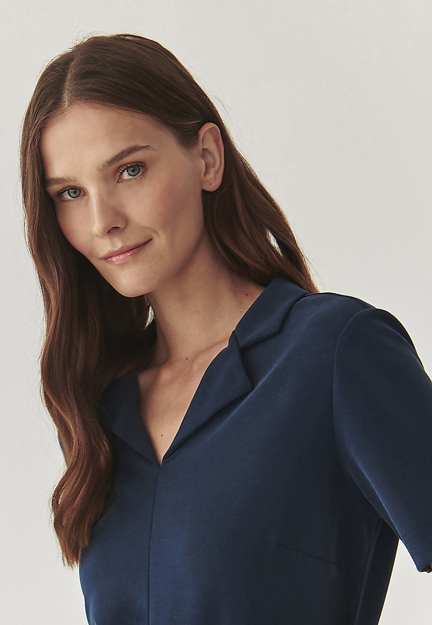LADIES’ DRESS WITH ADDITIONAL BELT - WENDY LADIES’ DRESS WITH ADDITIONAL BELT - WENDY GRANATOWY 5