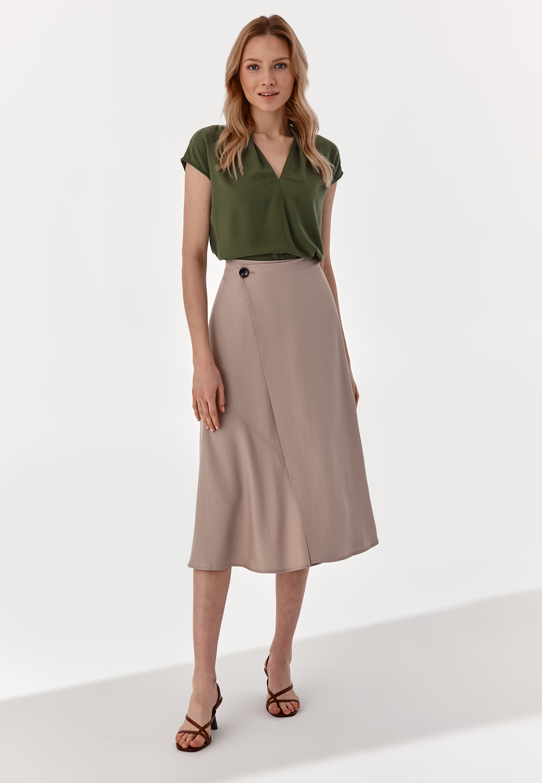 dámská halenka textilní PABLA ZELENÁ 2