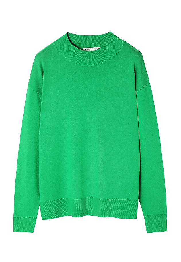 LADIES’ SWEATER WITH HALF-TURTLENECK - NAWIKO LADIES’ SWEATER WITH HALF-TURTLENECK - NAWIKO GREEN 5