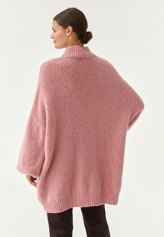 LADIES' PULLOVER WITH WIDE SLEEVE ZOMIA LADIES' PULLOVER WITH WIDE SLEEVE ZOMIA RÓŻOWY 2