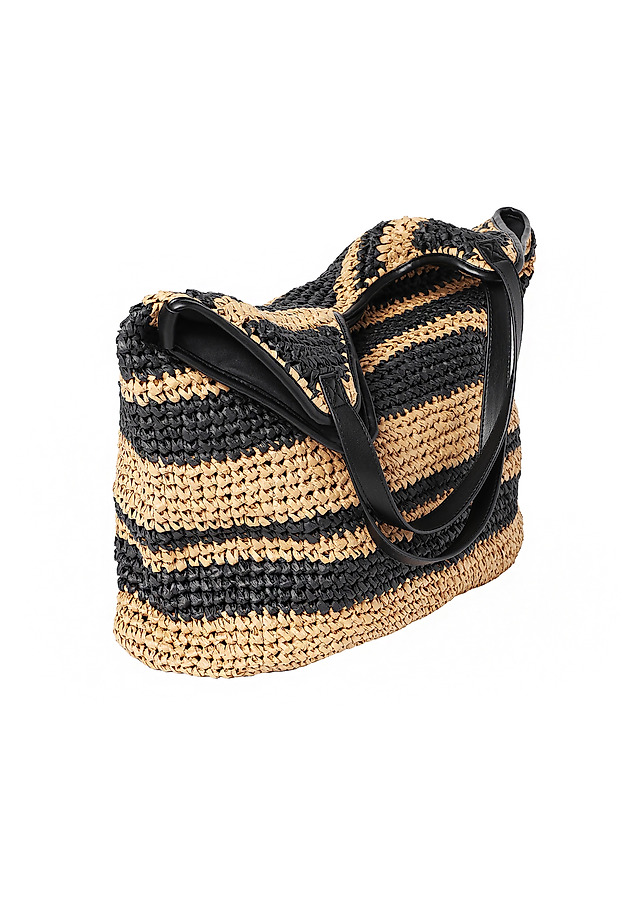 LADIES' BRAIDED BAG - BESSIE LADIES' BRAIDED BAG - BESSIE CZARNY 7