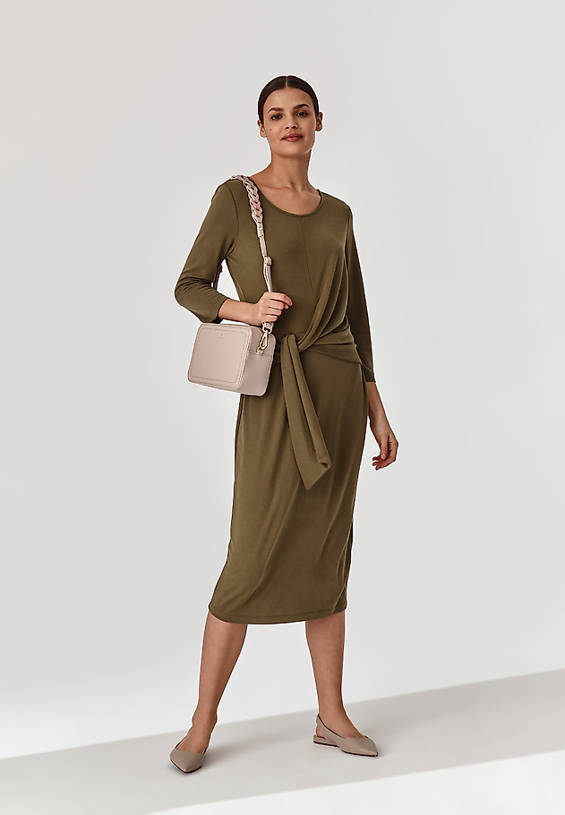 ROCHIE CU ȘNURURI FIRS ROCHIE CU ȘNURURI FIRS VERDE 1