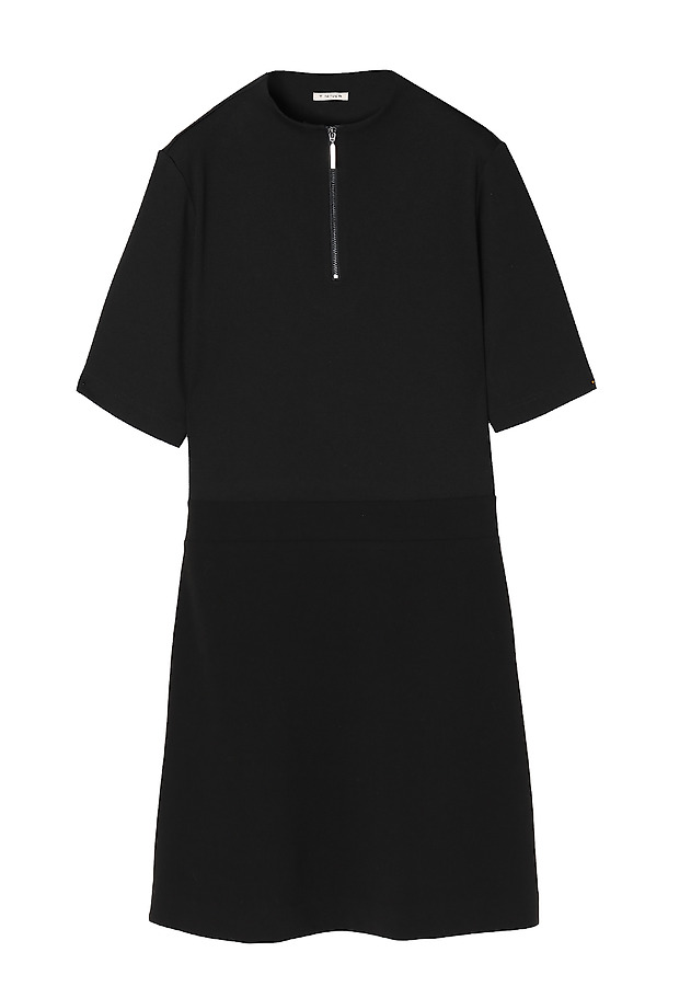 LADIES’ DRESS WITH A DECORATIVE ZIPPERJU MANAMA LADIES’ DRESS WITH A DECORATIVE ZIPPERJU MANAMA CZARNY 5