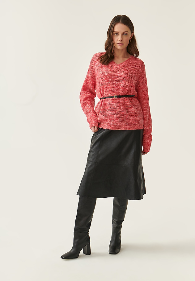 LADIES' STRUCTURAL SWEATER LASO 1 LADIES' STRUCTURAL SWEATER LASO 1 RED 2