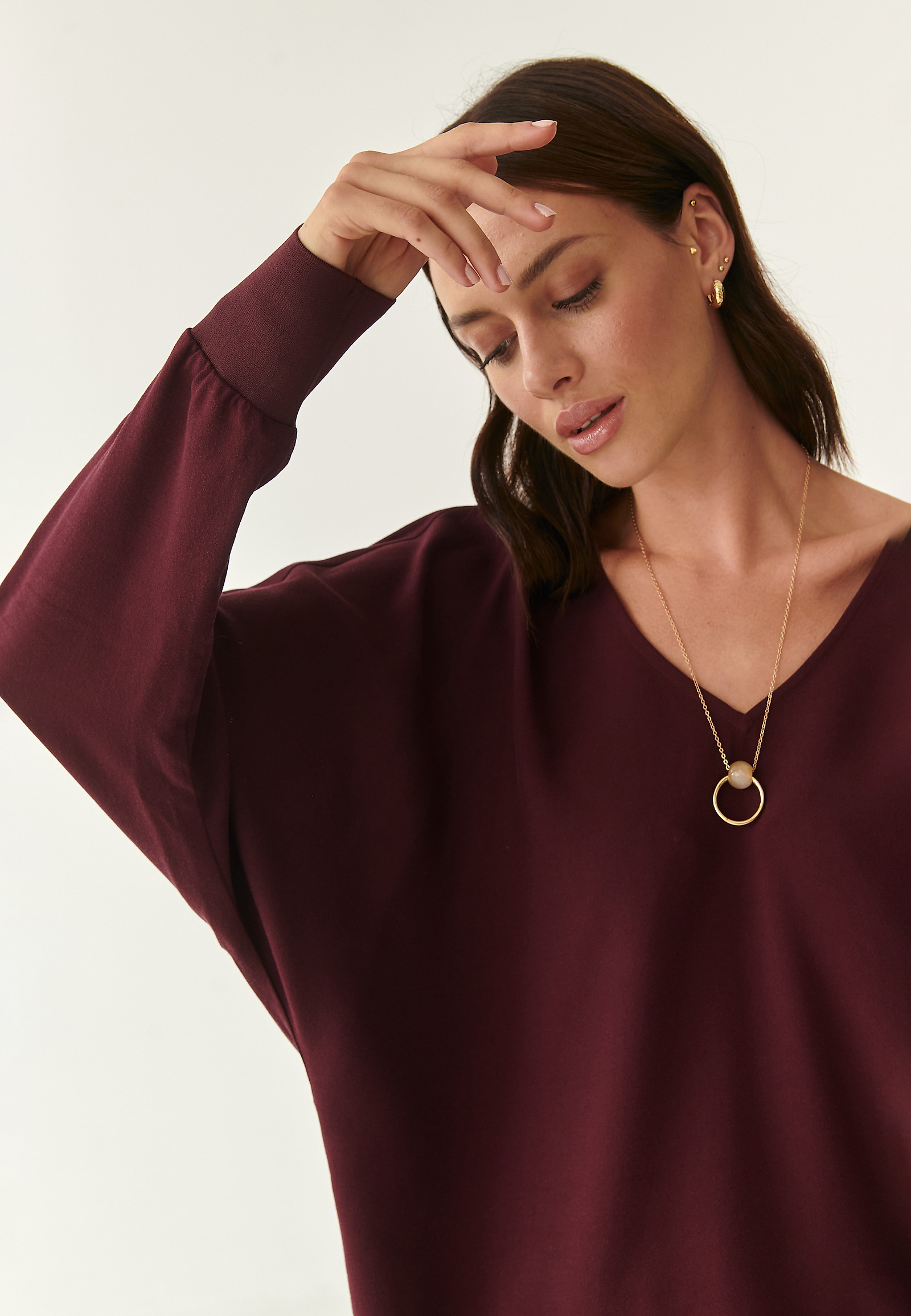 LADIES' LOOSE BLOUSE KARWA LADIES' LOOSE BLOUSE KARWA RED 83025