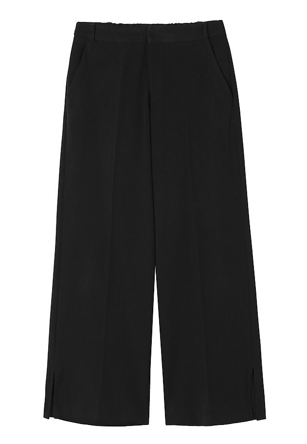FABRIC TROUSERS WITH WIDE LEG - LUZO FABRIC TROUSERS WITH WIDE LEG - LUZO BLACK 6