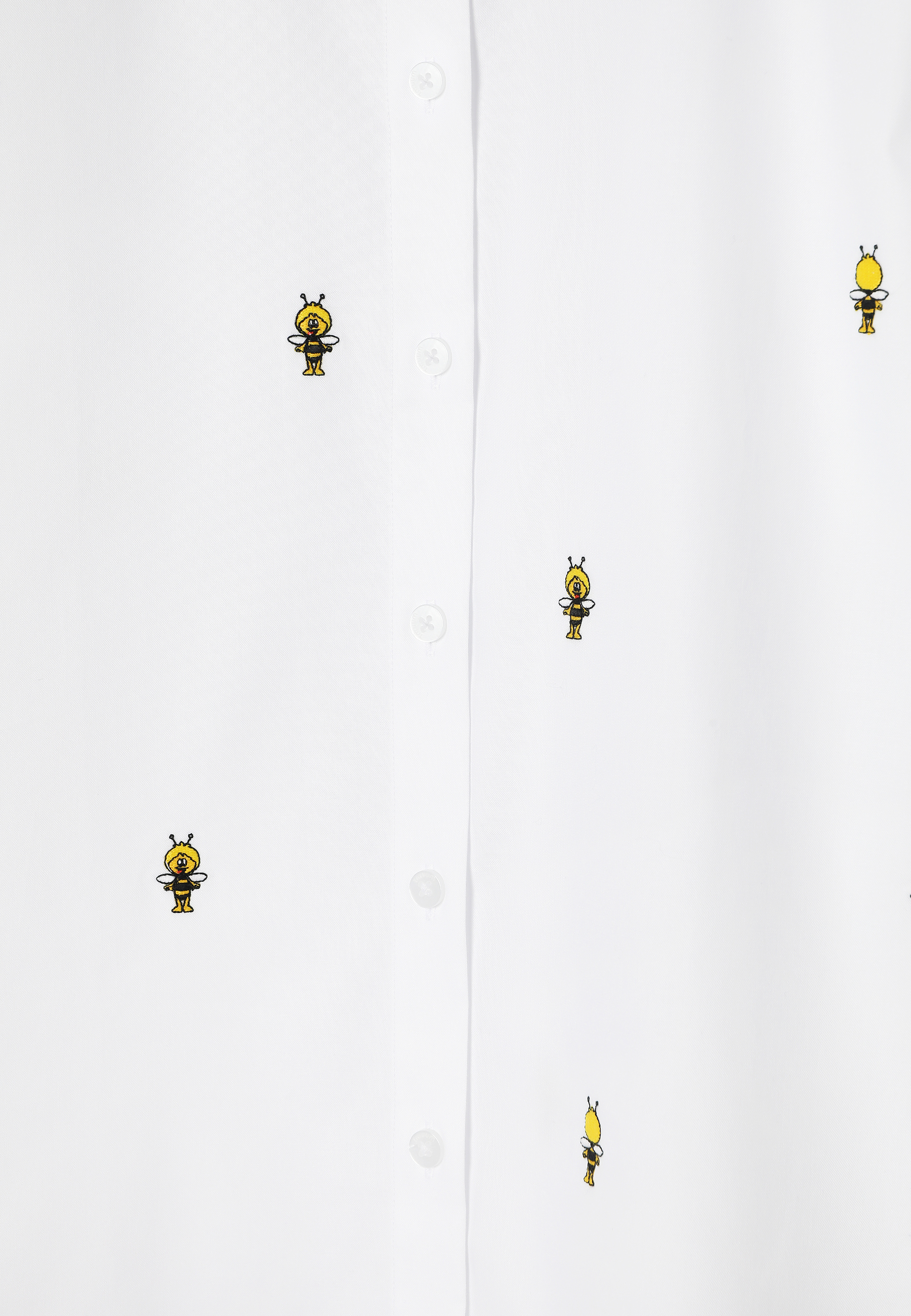 EMBROIDERED COTTON SHIRT - EDINA WHITE 2