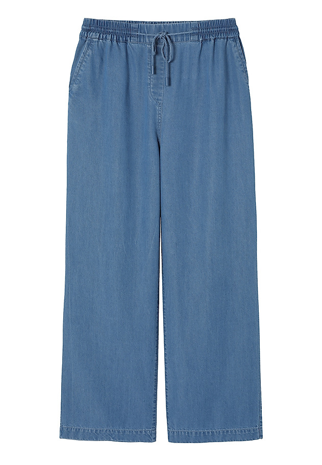 PANTALONI LARGI DIN LYOCELL - NIMI PANTALONI LARGI DIN LYOCELL - NIMI ALBASTRU 6