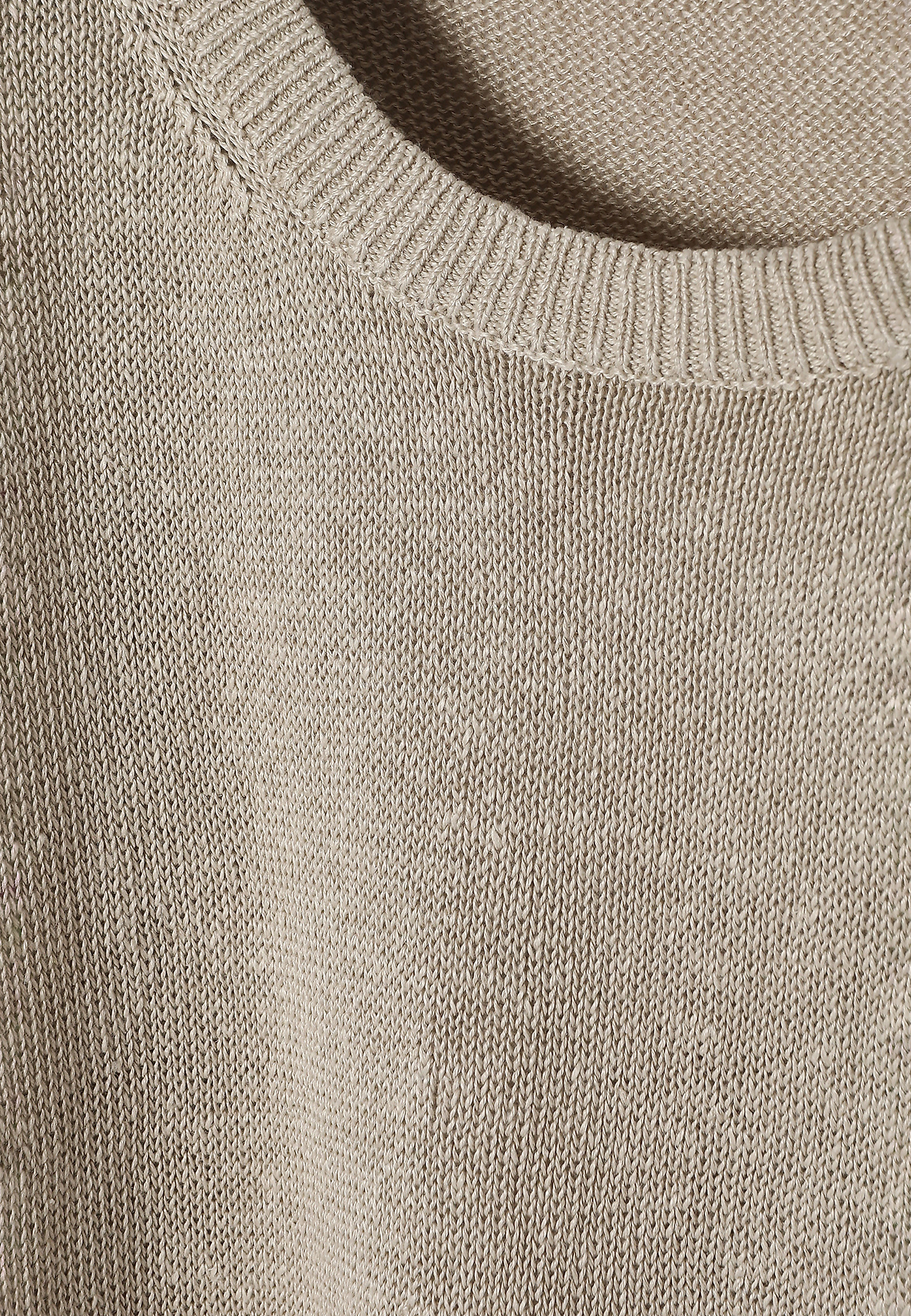 LADIES’ LINEN SWEATER WITH SHORT KIMONO SLEEVES - LIMIKO LADIES’ LINEN SWEATER WITH SHORT KIMONO SLEEVES - LIMIKO BEIGE 95948