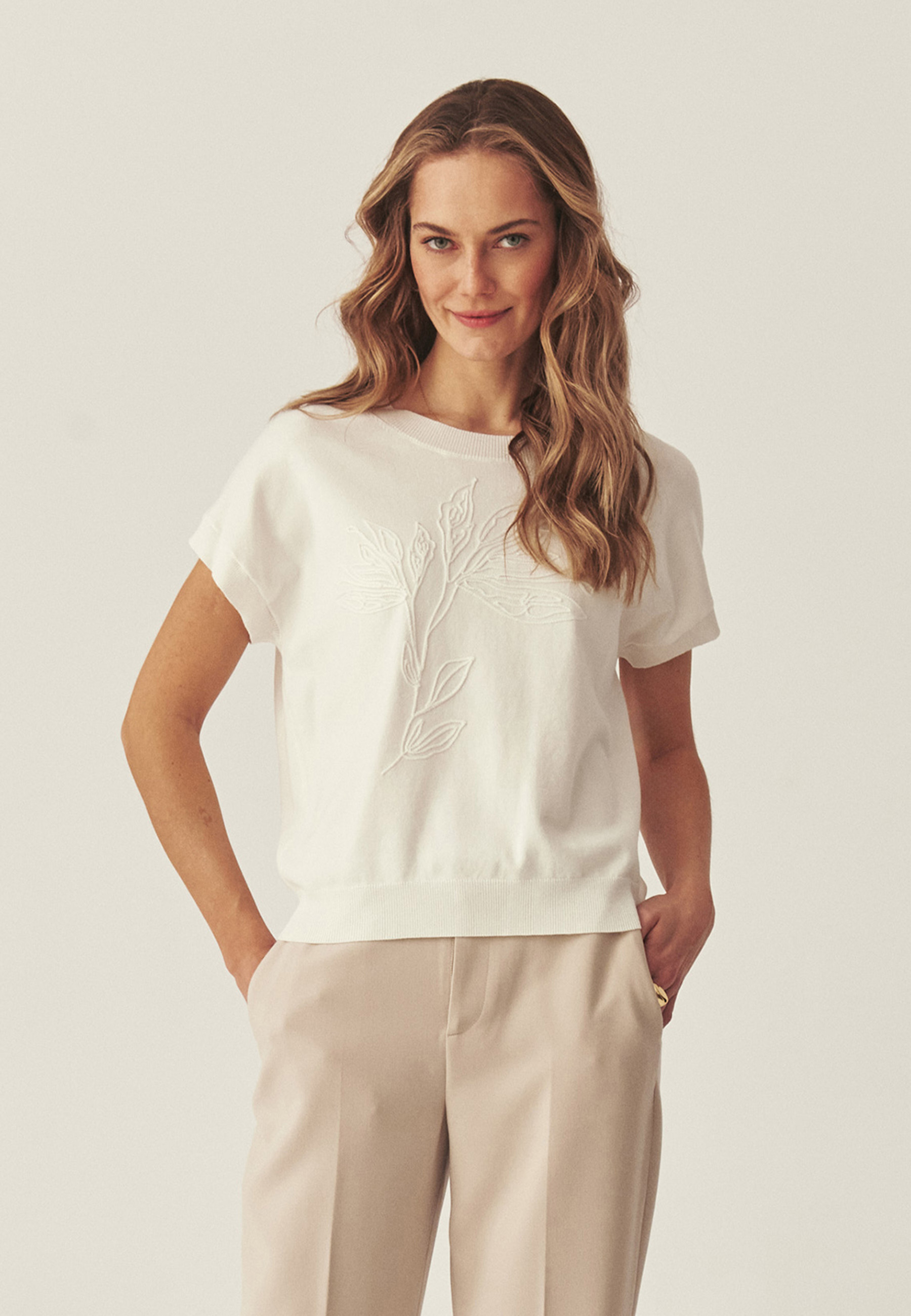 PLETENÁ BLÚZKA S VISKÓZOU LENZING™ ECOVERO™ – SUFIF BIELA 2