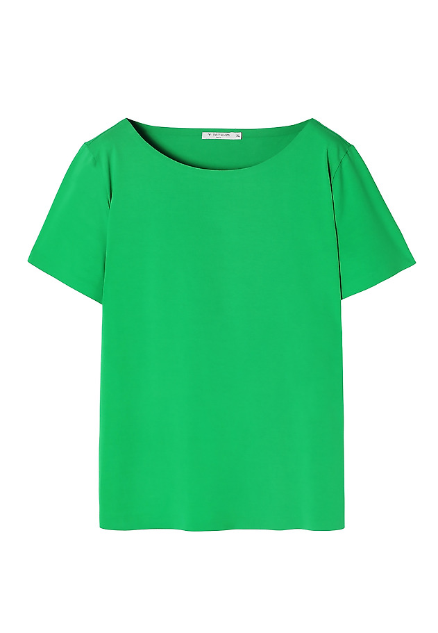 BLUZĂ CLASICĂ DE DAMĂ, DIN TRICOT CU MÂNECĂ SCURTĂ - MIKAJA 1 BLUZĂ CLASICĂ DE DAMĂ, DIN TRICOT CU MÂNECĂ SCURTĂ - MIKAJA 1 VERDE 5