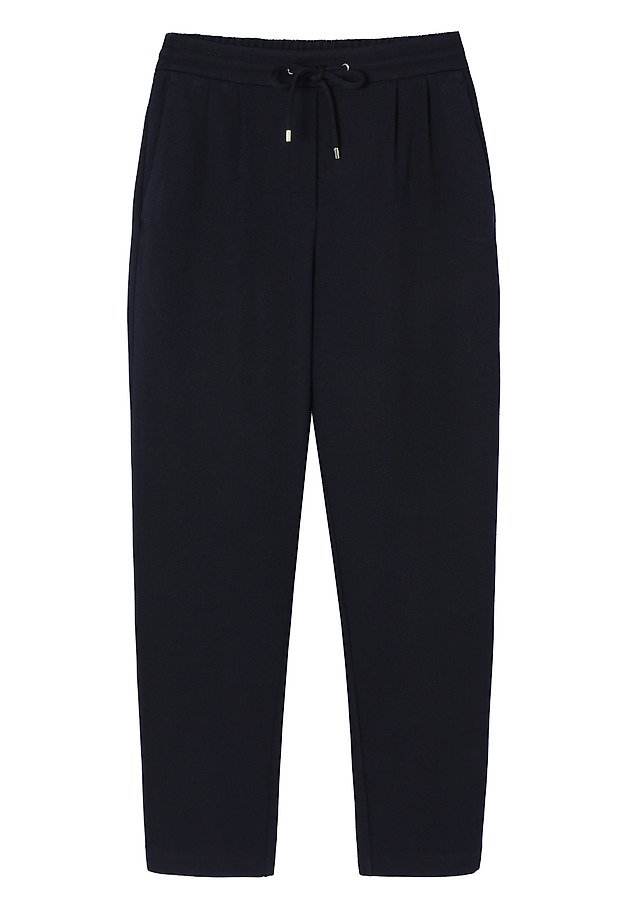PANTALONI TRICOȚAȚI CU TALIE ELASTICĂ - LILOTI PANTALONI TRICOȚAȚI CU TALIE ELASTICĂ - LILOTI BLEUMARIN 5