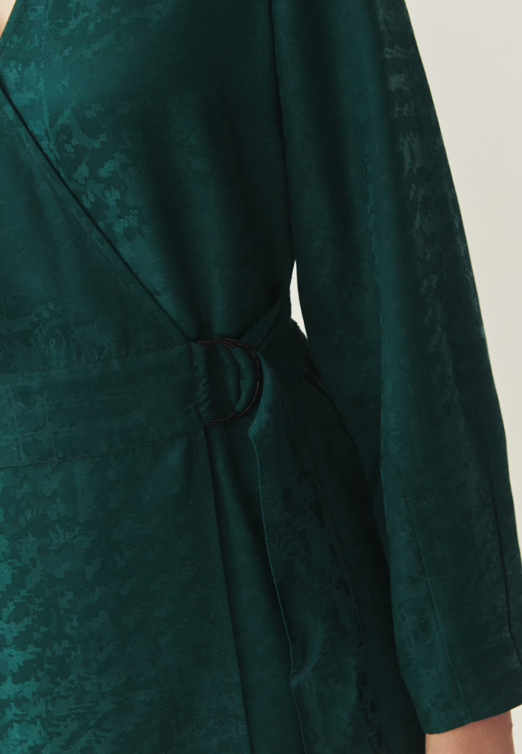 KOPERTOWA SUKIENKA MIDI - GOLTE ZIELONY 2