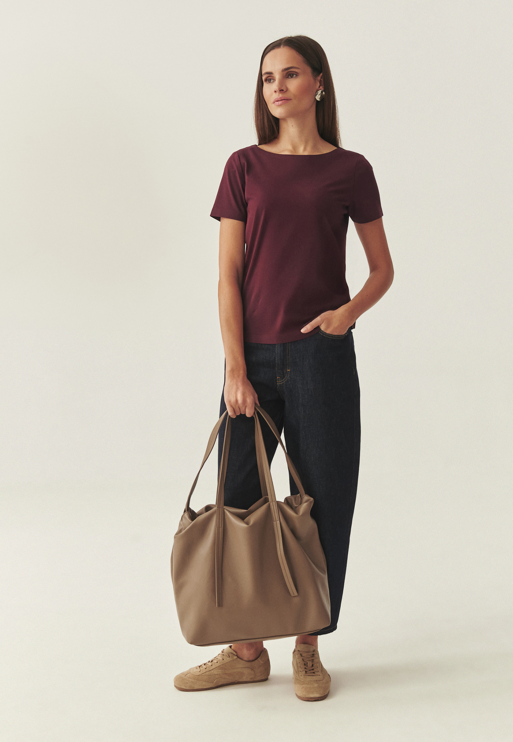 WOMEN'S SHOPPER BAG - MALUNA BEIGE 2