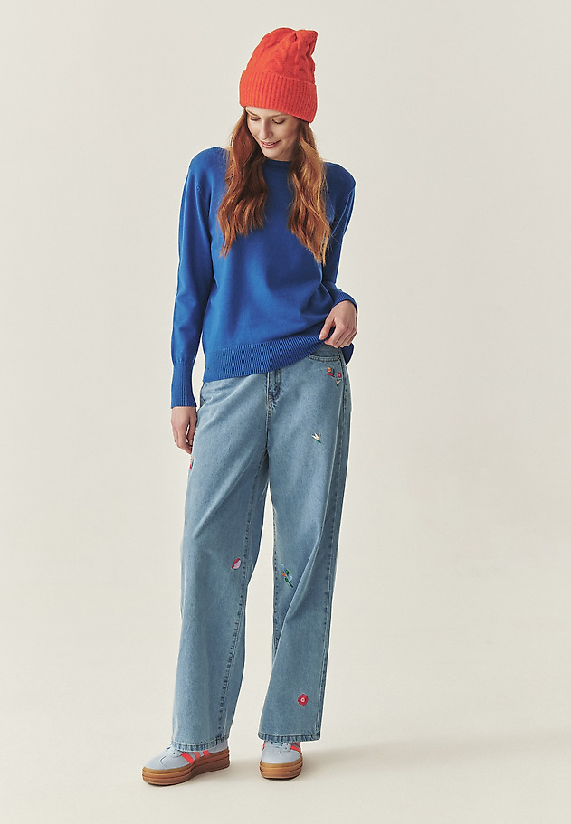 CLASSIC BOAT NECK JUMPER - FIFER 1 CLASSIC BOAT NECK JUMPER - FIFER 1 BLUE 1