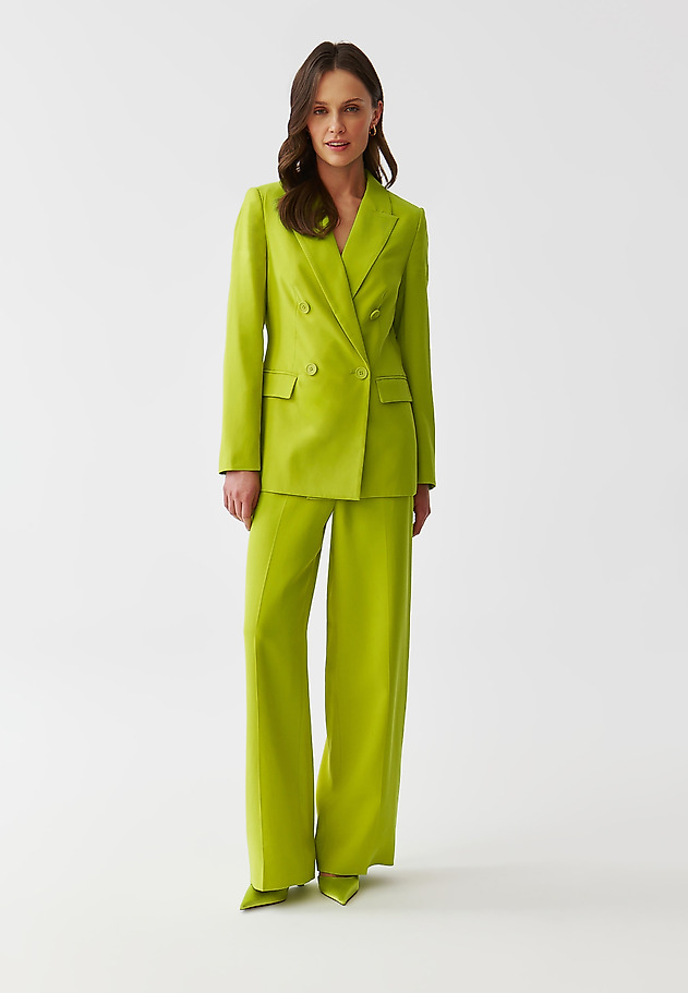 LADIES’ DOUBLE-BREASTED JACKET WITH A LINING - ADA LADIES’ DOUBLE-BREASTED JACKET WITH A LINING - ADA ZIELONY 2