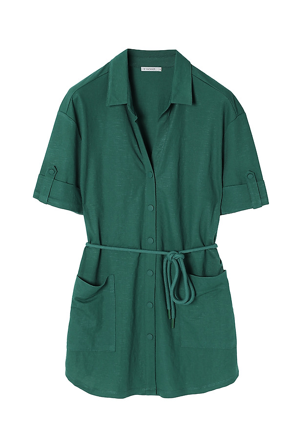 LADIES’ TUNIC WITH TIED STRING - SAVANAH 1 LADIES’ TUNIC WITH TIED STRING - SAVANAH 1 ZIELONY 6