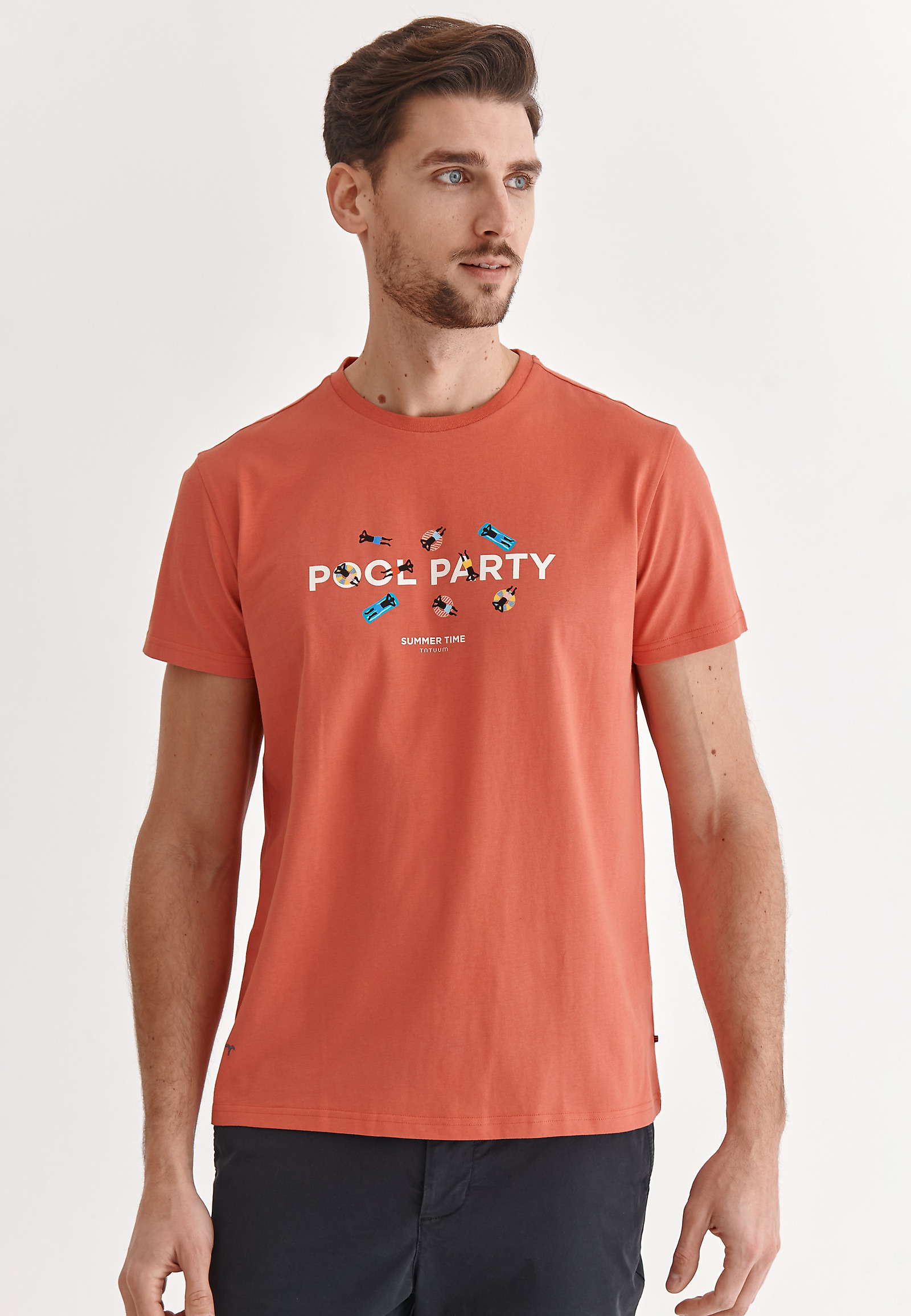 MEN'S COTTON T-SHIRT MIKIN 20 MEN'S COTTON T-SHIRT MIKIN 20 RED 78868
