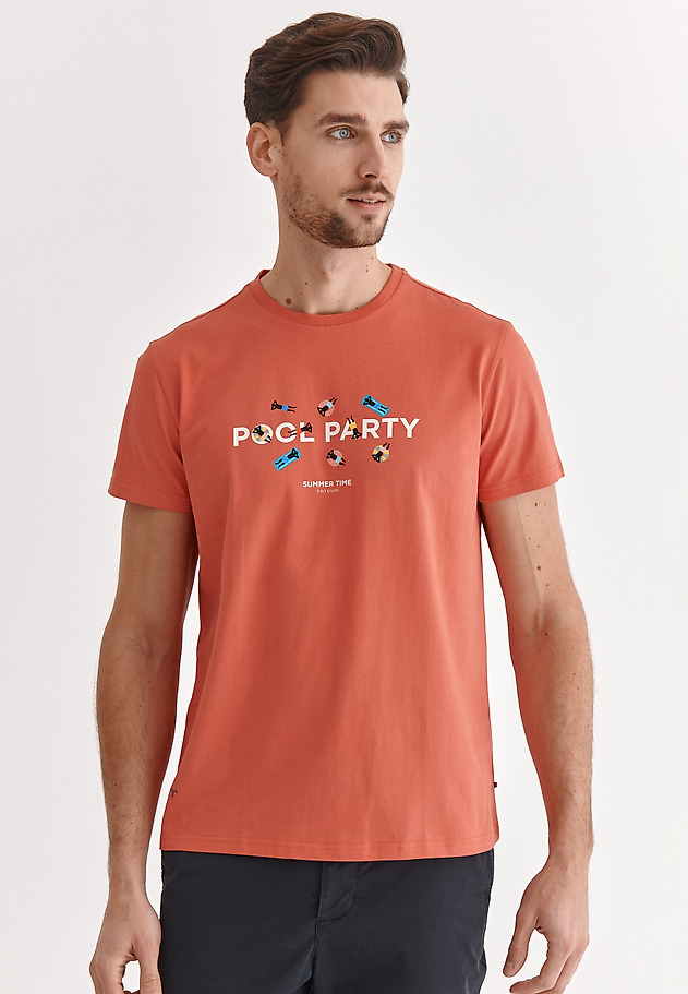 MEN'S COTTON T-SHIRT MIKIN 20 MEN'S COTTON T-SHIRT MIKIN 20 RED 3