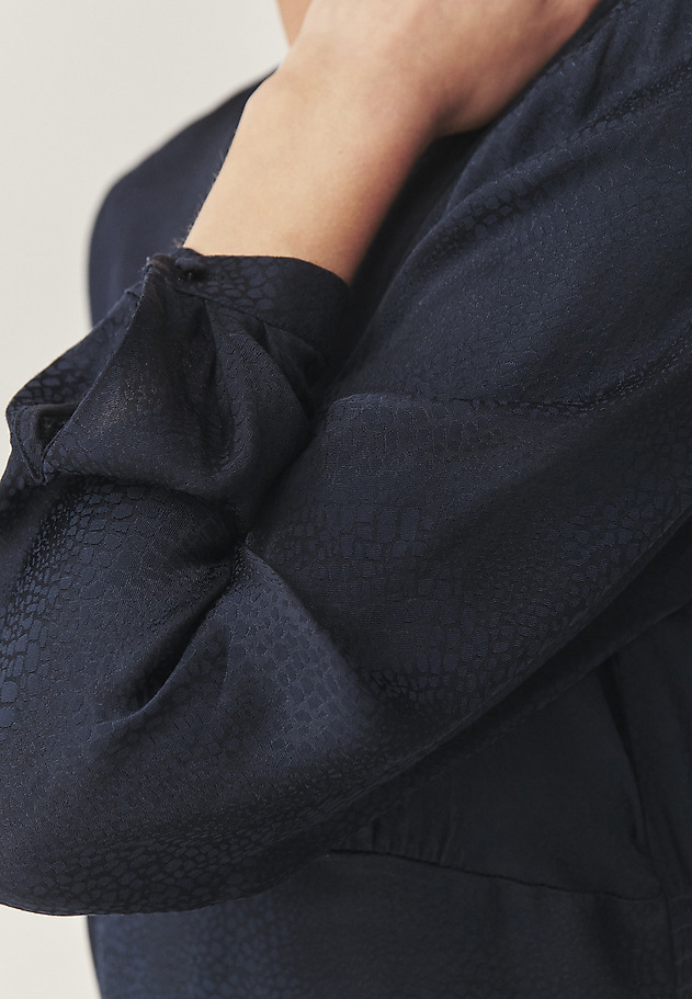 VISCOSE MIDI DRESS - TELIA 1 VISCOSE MIDI DRESS - TELIA 1 NAVY BLUE 5