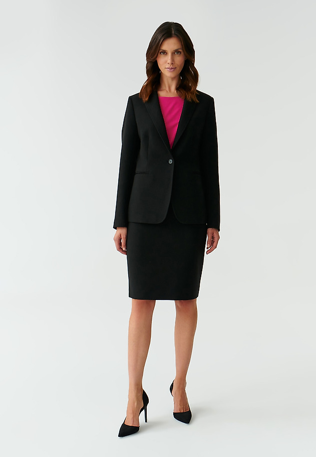 LADIES’ CLASSIC BLACK BLAZER KAREMA LADIES’ CLASSIC BLACK BLAZER KAREMA CZARNY 2