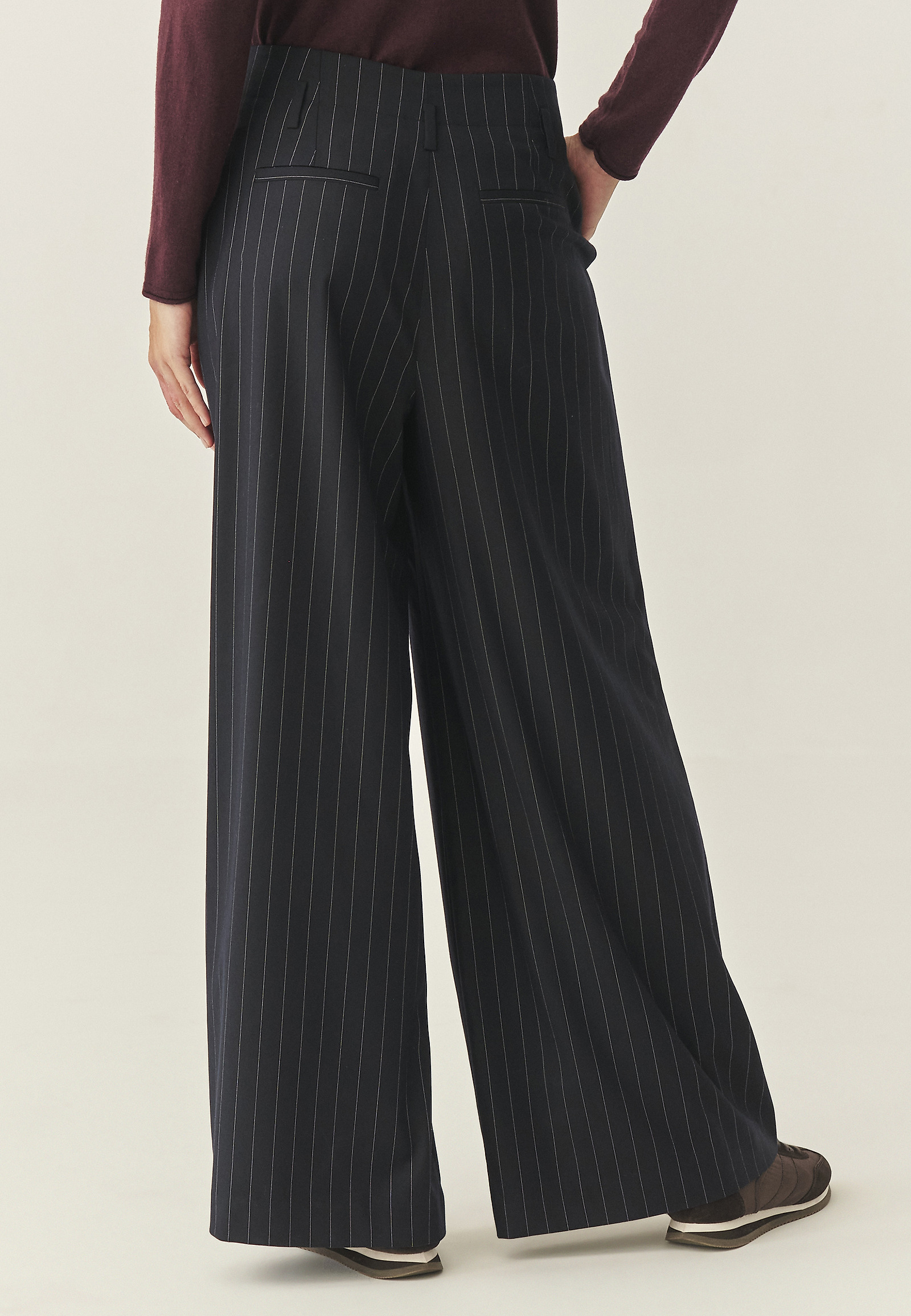 WOVEN STRIPED TROUSERS - NEW YORK WOVEN STRIPED TROUSERS - NEW YORK VIACFAREBNÝ 116023