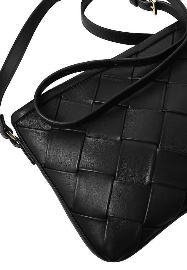 LADIES' LEATHER BAG WITH BRAID — PRISHA LADIES' LEATHER BAG WITH BRAID — PRISHA CZARNY 5