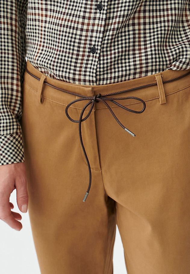 LADIES’ TROUSERS WITH TIED STRAP AMISO LADIES’ TROUSERS WITH TIED STRAP AMISO BEŻOWY 4