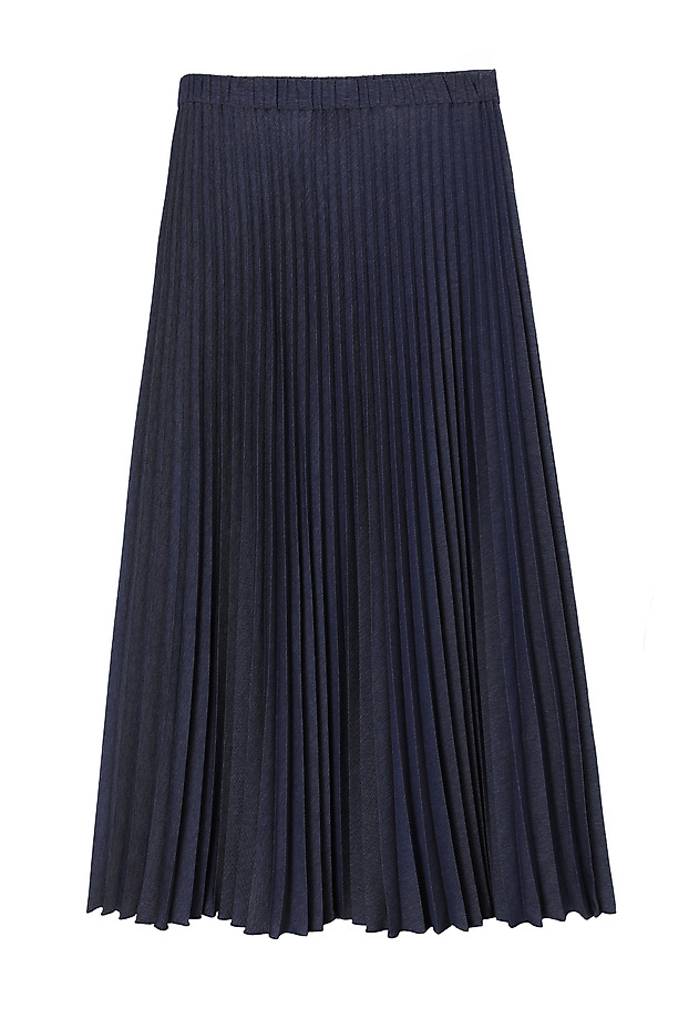 PLEATED MIDI SKIRT - SEMINA 1 PLEATED MIDI SKIRT - SEMINA 1 BLUE 4