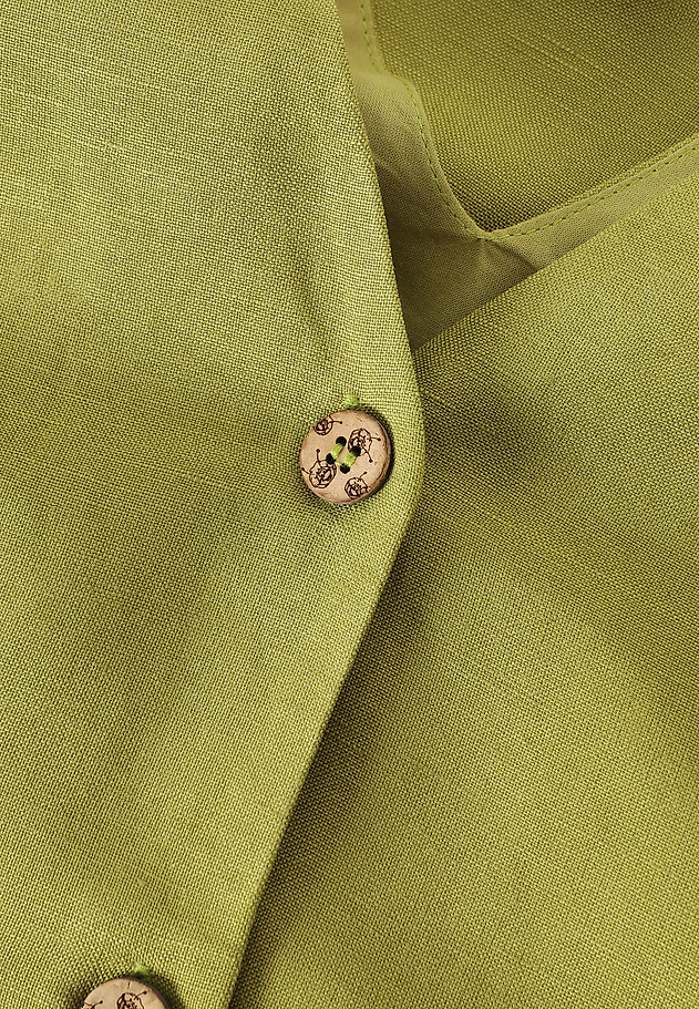 BLOUSE IN LINEN AND VISCOSE - BIMI BLOUSE IN LINEN AND VISCOSE - BIMI GREEN 7