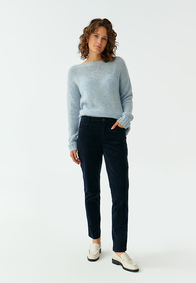 LADIES’ CORDUROY TROUSERS ZORIA LADIES’ CORDUROY TROUSERS ZORIA GRANATOWY 1