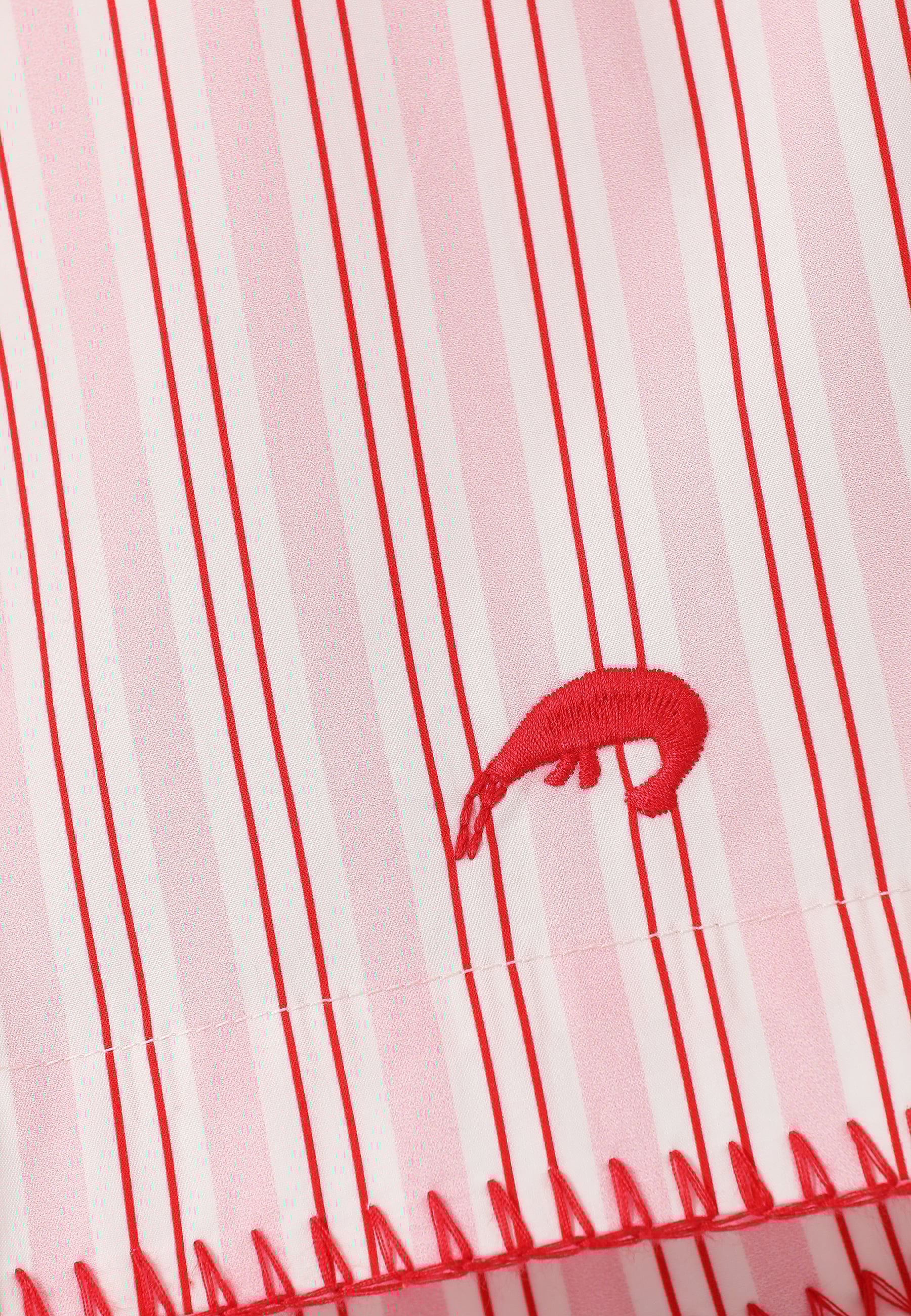 PANTALONI SCURȚI DIN BUMBAC ÎN DUNGI – CALMA