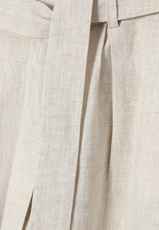 LINEN WIDE-LEG TROUSERS - ZAMI 2 LINEN WIDE-LEG TROUSERS - ZAMI 2 BEŻOWY 7