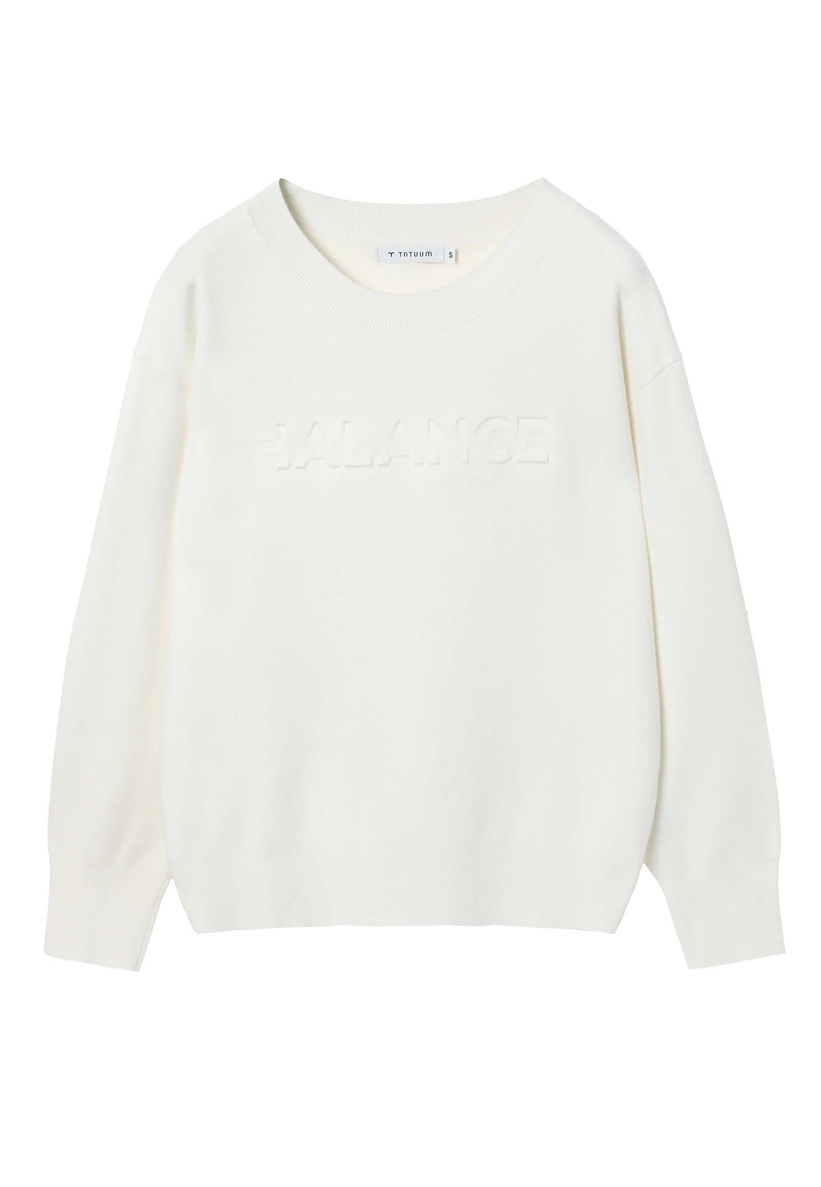 LADIES' SWEATER WITH A ROUND NECKLINE - BALAMI LADIES' SWEATER WITH A ROUND NECKLINE - BALAMI ECRU 100937