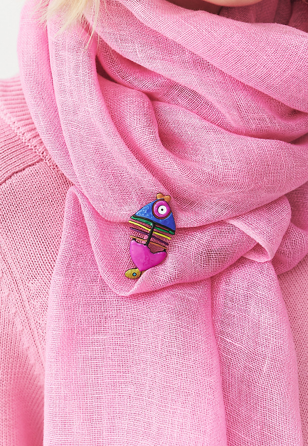 ORNAMENTAL FISH-SHAPED BROOCH — NEMI ORNAMENTAL FISH-SHAPED BROOCH — NEMI MULTIKOLOR 2