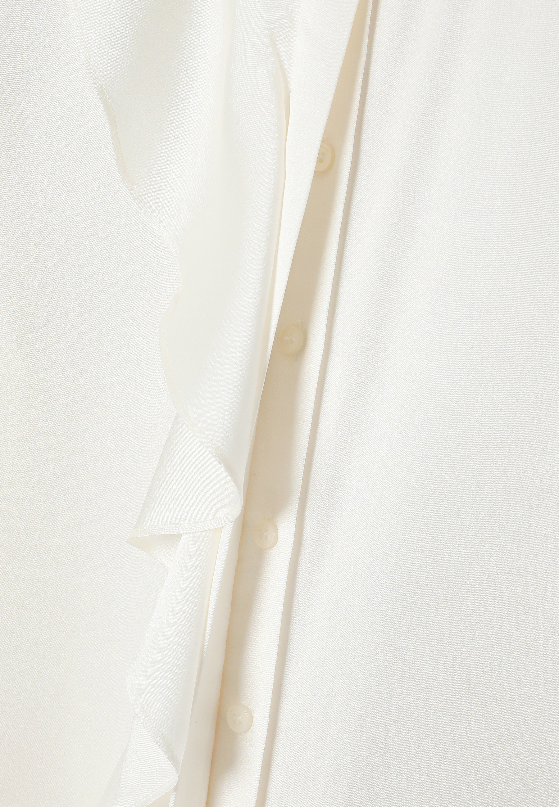 SATYNOWA KOSZULA Z JEDWABIEM - SILIKA ECRU 2