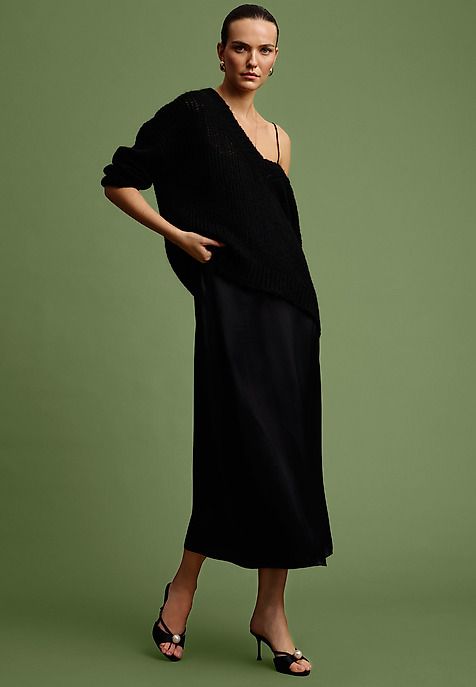SATIN MIDI RUHA — MEI FEKETE 2