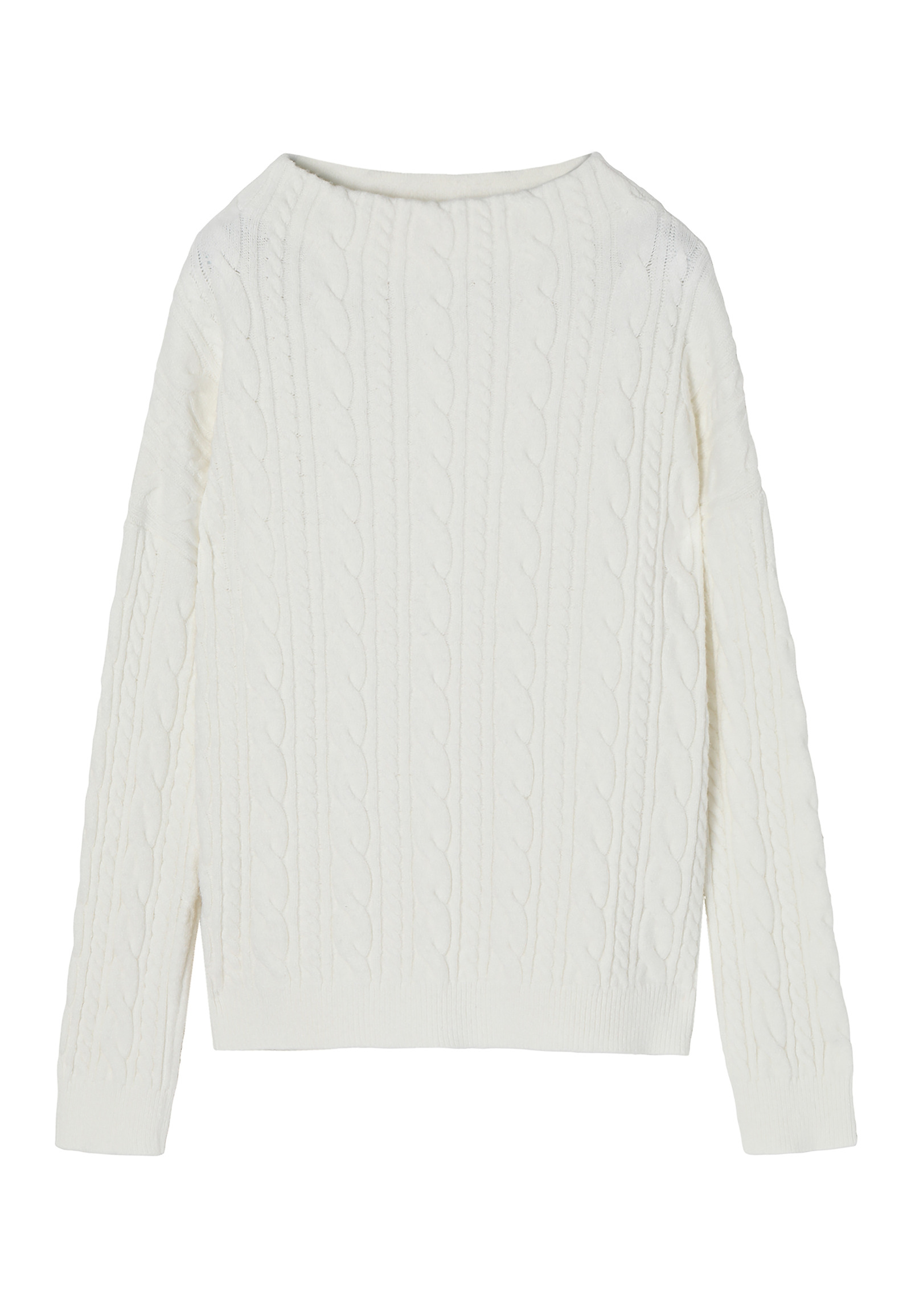 LADIES’ SWEATER WITH A BRAIDED KNIT WENWENA LADIES’ SWEATER WITH A BRAIDED KNIT WENWENA ECRU 91663