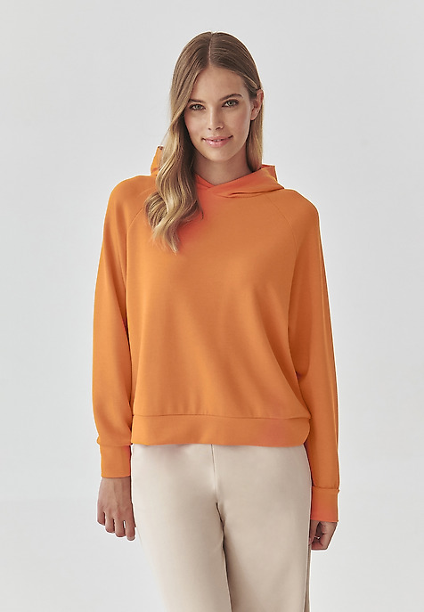 LADIES’ RAGLAN HOODIE - VIOLETTA ORANGE 2