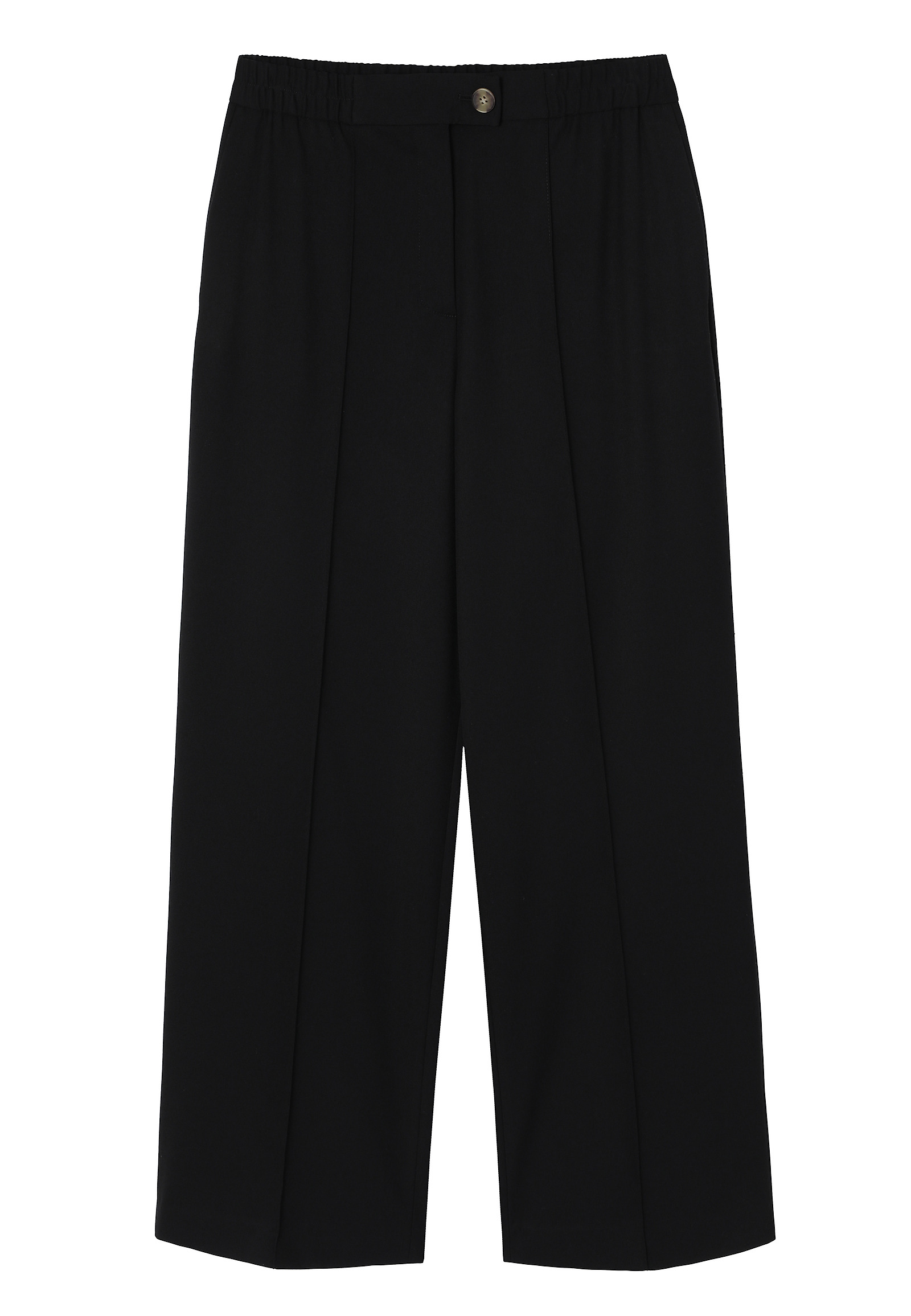 ELEGANCKIE SPODNIE WIDE LEG Z KANTEM - MINTO ELEGANCKIE SPODNIE WIDE LEG Z KANTEM - MINTO CZARNY 114048