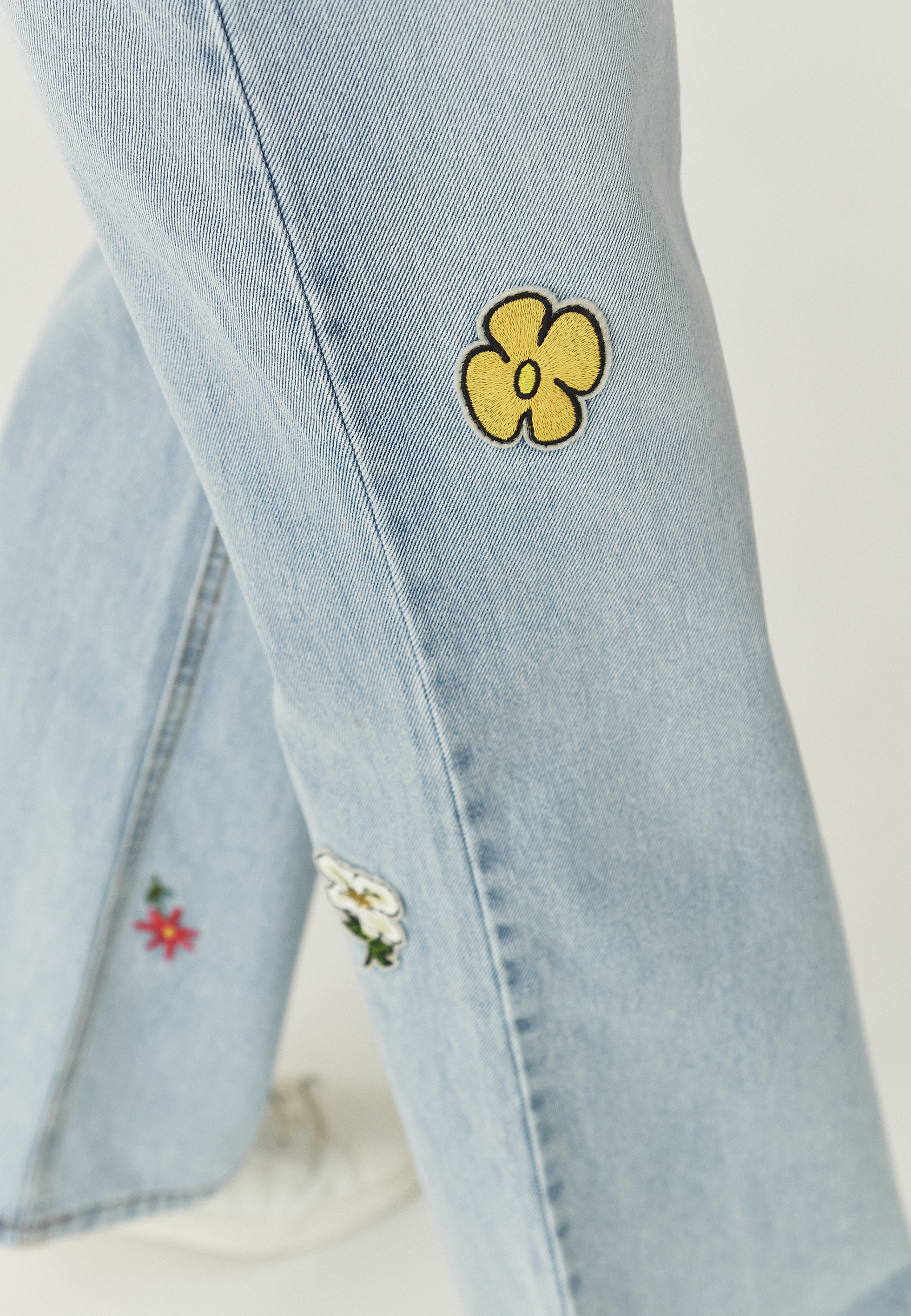 DENIM HLAČE ŠIROKEGA KRAJA - RISO DENIM HLAČE ŠIROKEGA KRAJA - RISO MODRA 110654