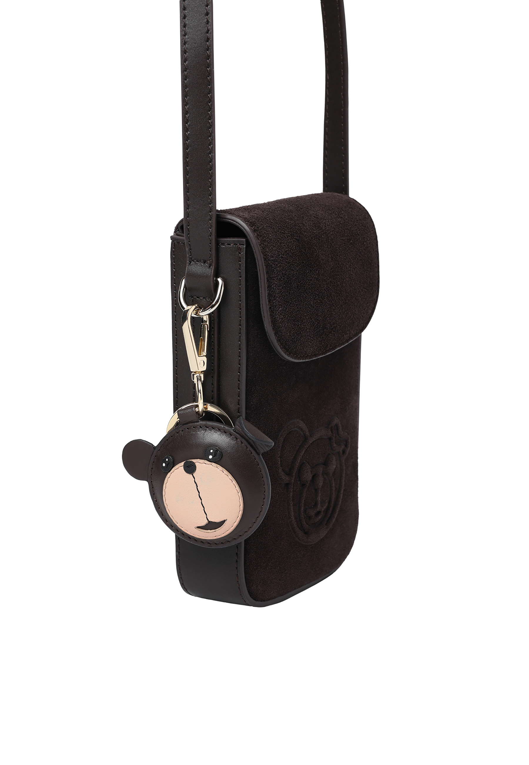 KOŽENÝ PŘÍVĚSEK VE TVARU MEDVÍDKA — BRIKI