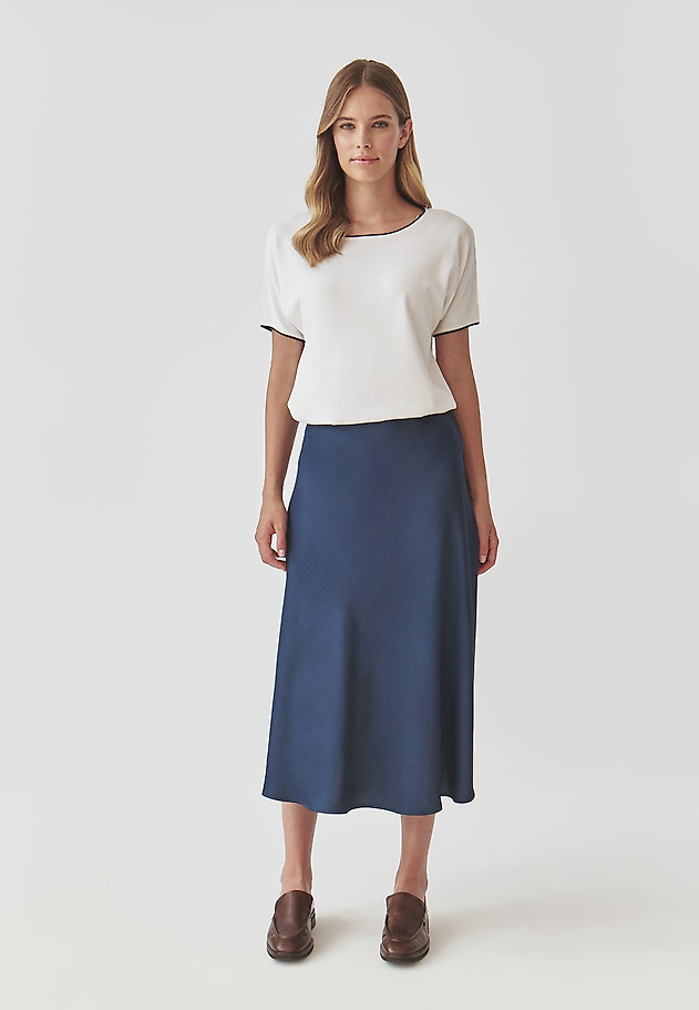 KIMONO BLUZA S KONTRASTNIMI TRAKOVI - ESTETINA KIMONO BLUZA S KONTRASTNIMI TRAKOVI - ESTETINA ECRU 2