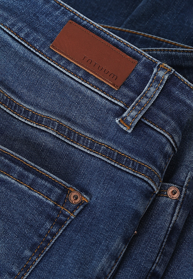dámské kalhoty denim OWI dámské kalhoty denim OWI MODRÁ 5