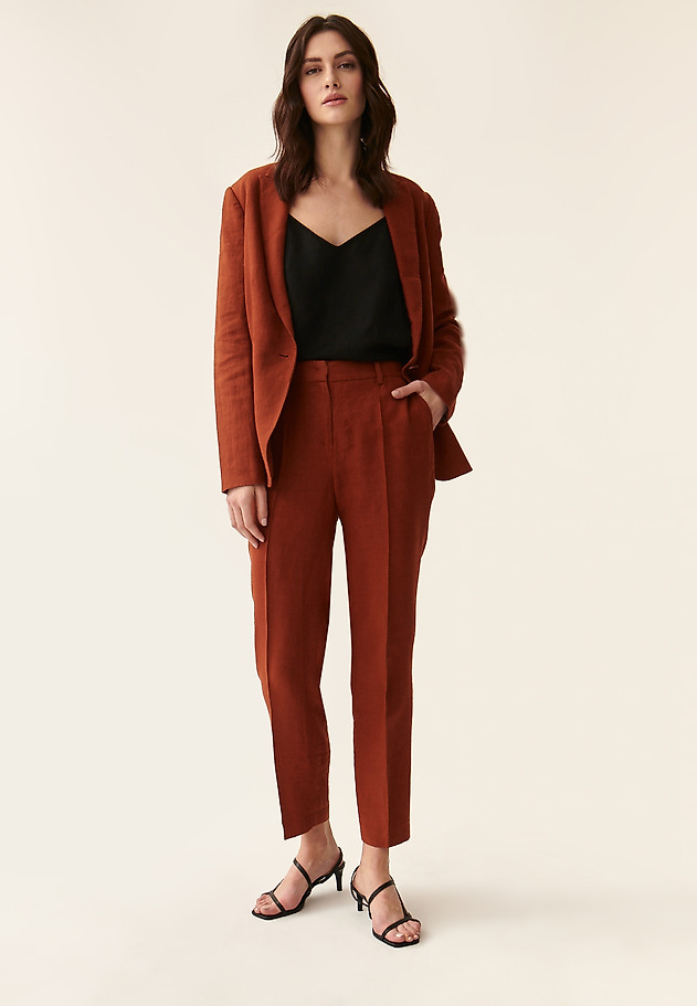 LADIES' LINEN BLAZER KAREMALIA LADIES' LINEN BLAZER KAREMALIA ORANGE 2