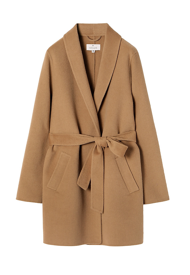 LADIES’ COAT WITH A BELT MOZA LADIES’ COAT WITH A BELT MOZA BEŻOWY 7