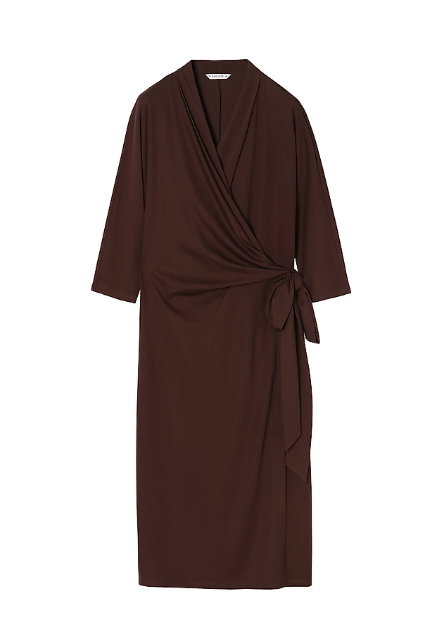 LADIES' WRAP DRESS MIROKO LADIES' WRAP DRESS MIROKO BROWN 5