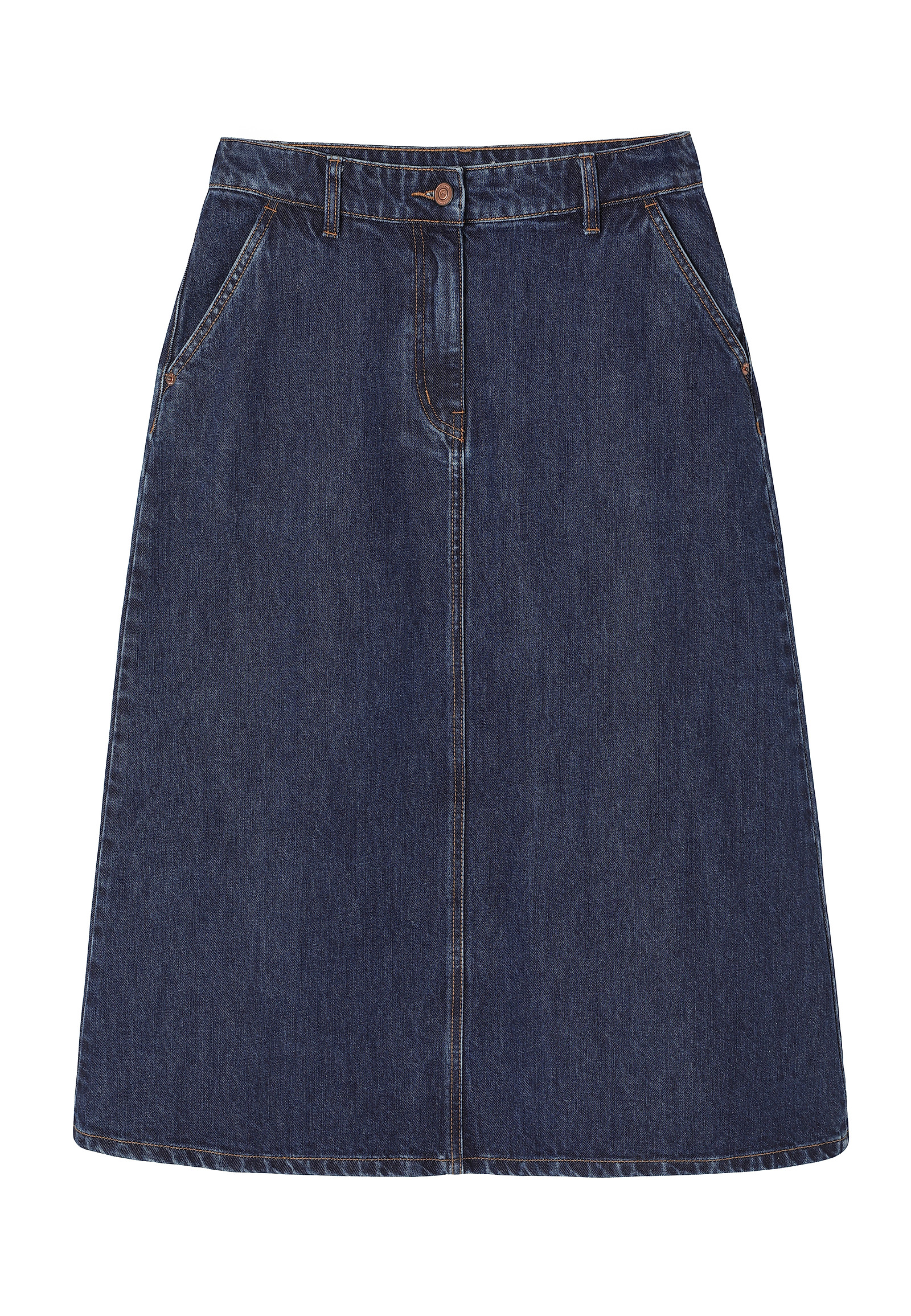 DENIM MIDI SKIRT - MESINA DENIM MIDI SKIRT - MESINA BLUE 113157
